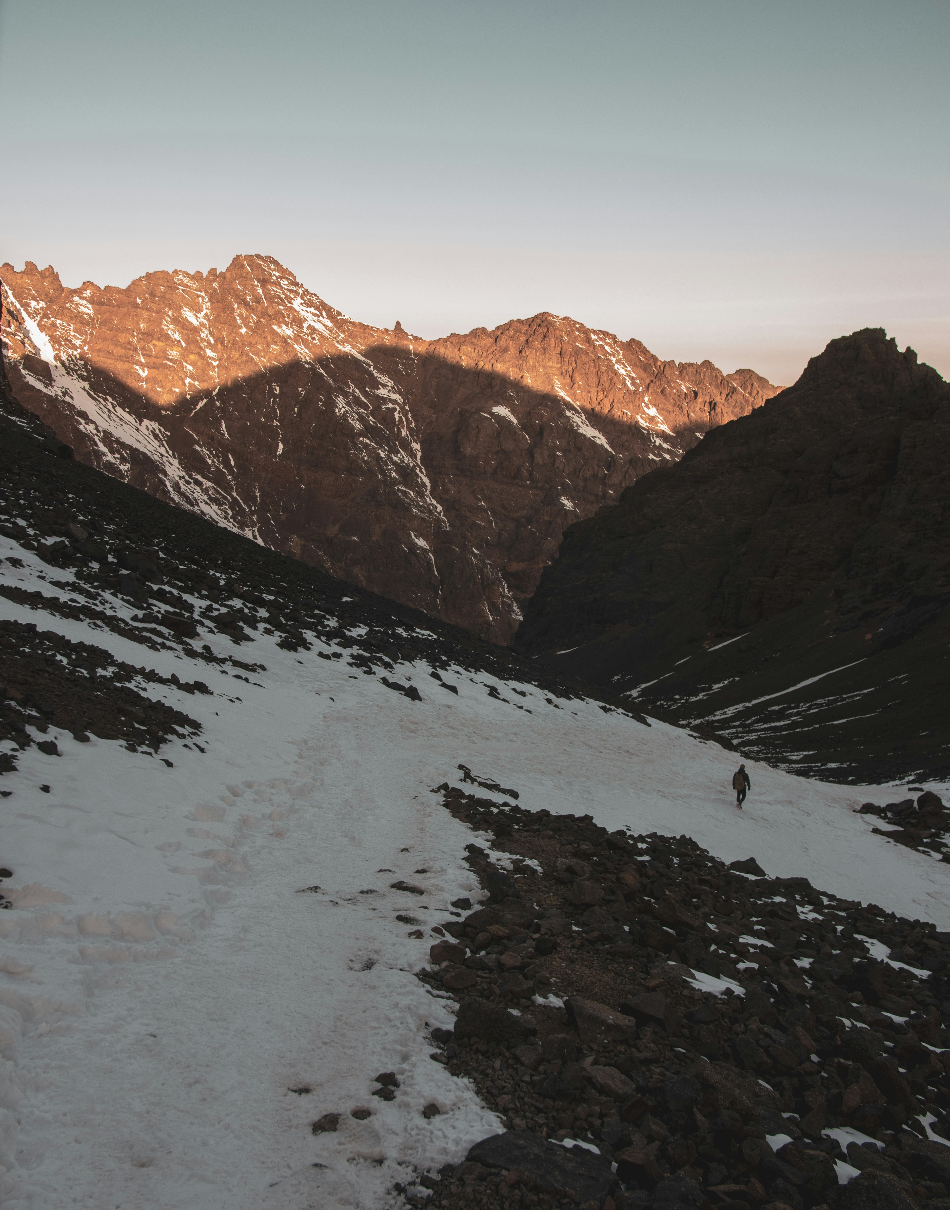 snow covered mountains during daytime